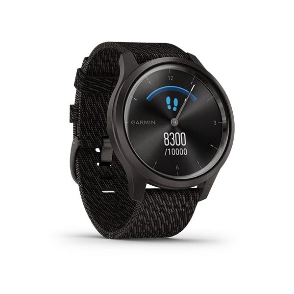 Garmin Vivomove Style Sapphire Crystal Activity Tracking Smartwatch- Black