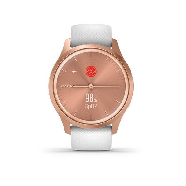 Garmin Vivomove Style Sapphire Crystal Activity Tracking Smartwatch- White rose