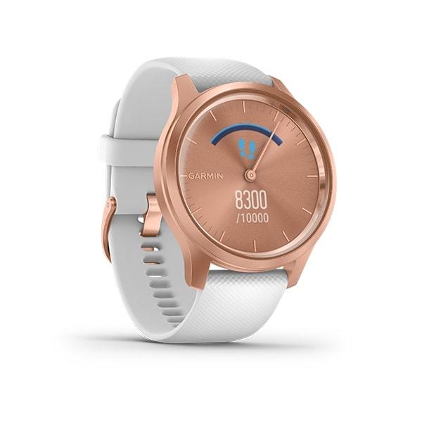 Garmin Vivomove Style Sapphire Crystal Activity Tracking Smartwatch- White rose