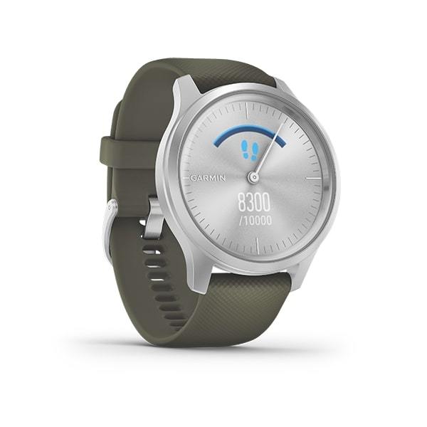Garmin Vivomove Style Sapphire Crystal Activity Tracking Smartwatch- Silver Moss